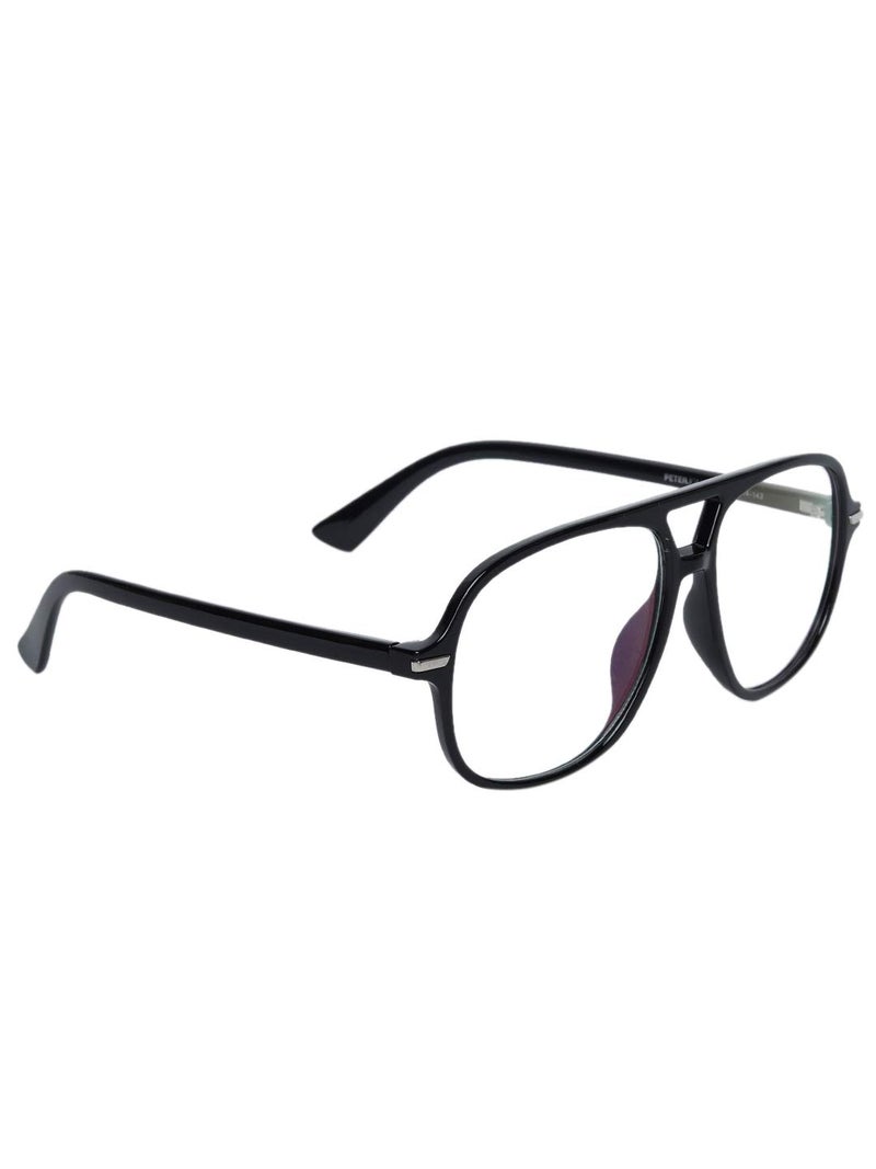 Peter Jones Square Computer Glasses for Men Women with Zero Power Anti Glare Lenses (SIZE MEDIUM) AG228 - Image 2