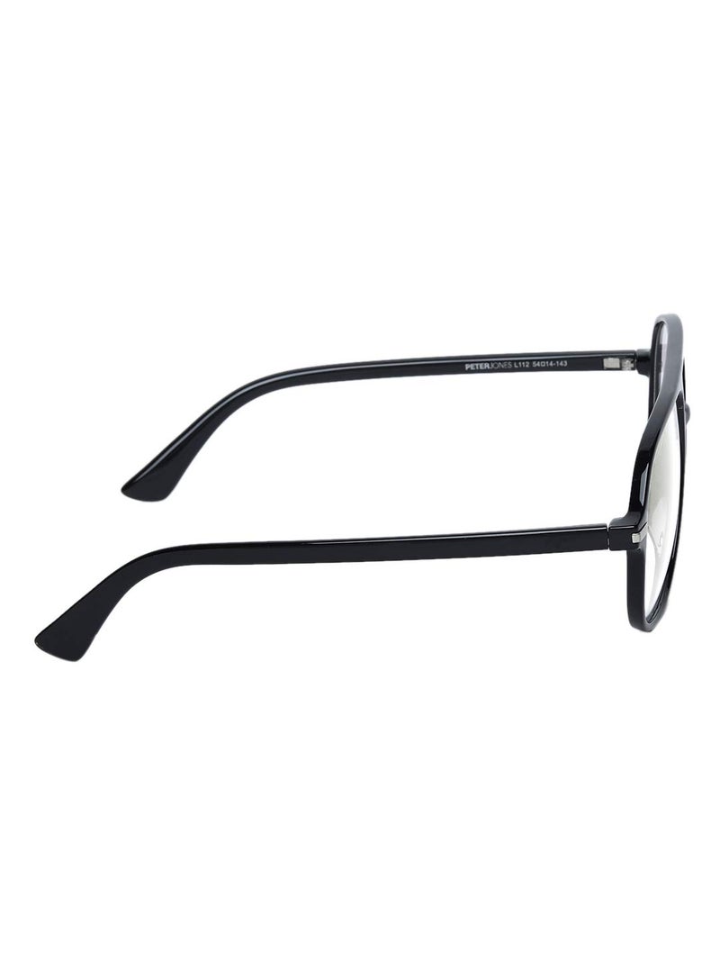 Peter Jones Square Computer Glasses for Men Women with Zero Power Anti Glare Lenses (SIZE MEDIUM) AG228 - Image 4