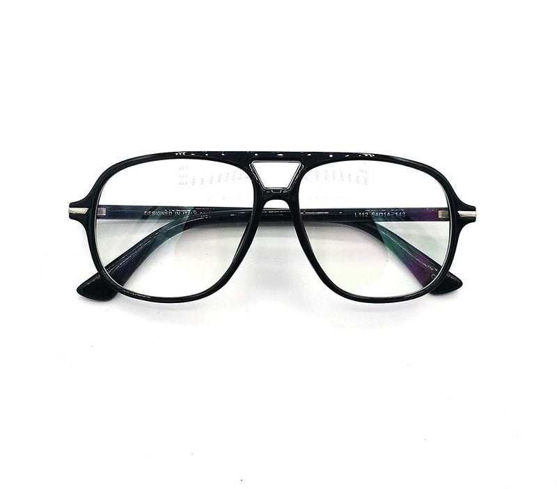 Peter Jones Square Computer Glasses for Men Women with Zero Power Anti Glare Lenses (SIZE MEDIUM) AG228 - Image 1