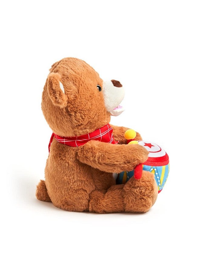 Cuddle Barn - Drummin' Billy | Animated Bear Stuffed Animal Musical Plush Toy Drums and Sings Along to Ants Go Marching and Five Little Bears, 11 inches - Image 4