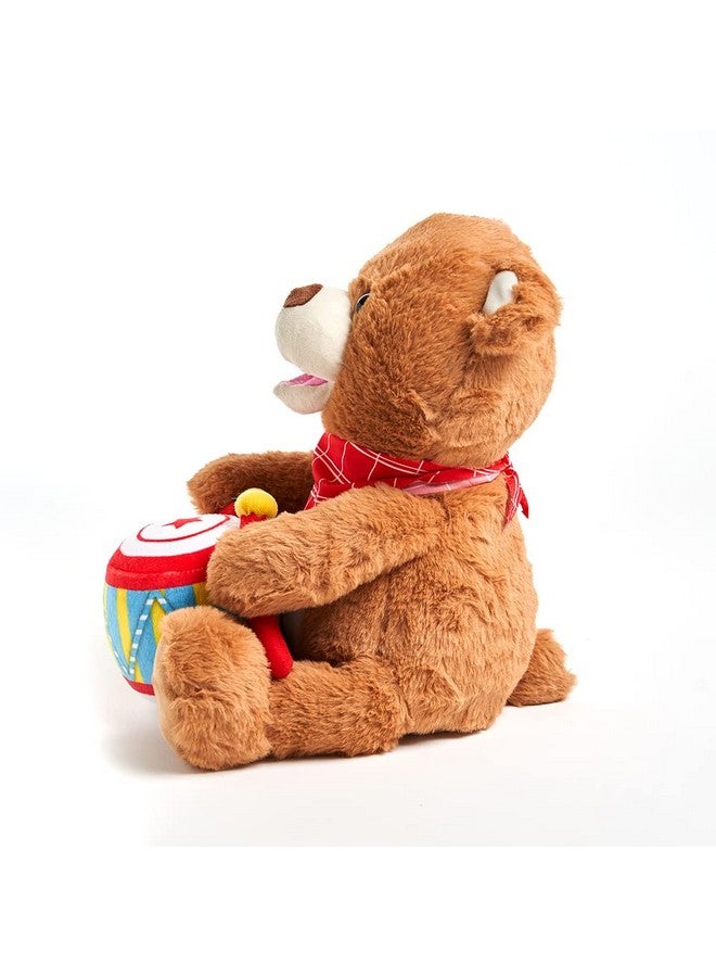 Cuddle Barn - Drummin' Billy | Animated Bear Stuffed Animal Musical Plush Toy Drums and Sings Along to Ants Go Marching and Five Little Bears, 11 inches - Image 5