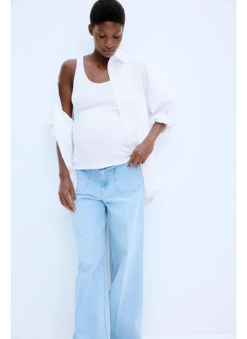 H&M MAMA 2-pack cotton vest tops