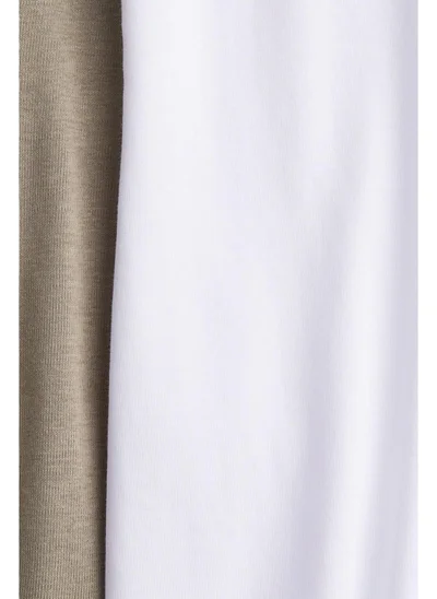 اتش اند ام MAMA 2-pack cotton vest tops