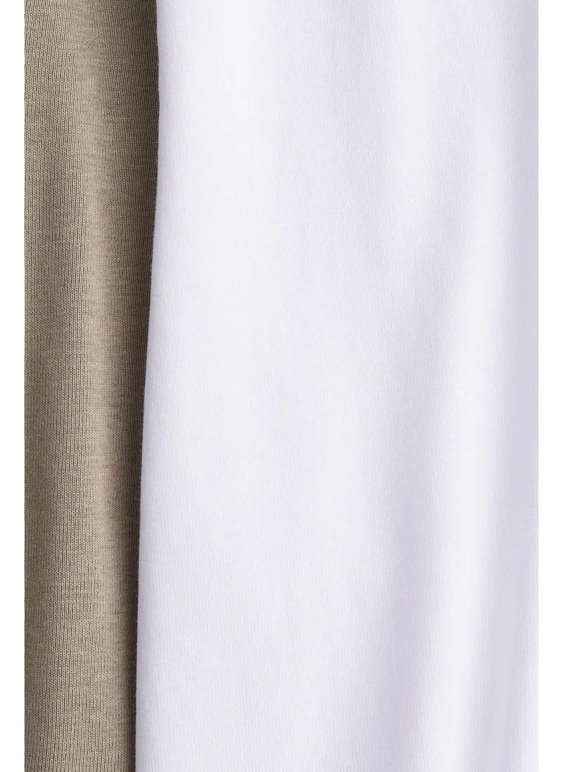 H&M MAMA 2-pack cotton vest tops