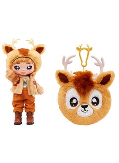 Na! Na! Na! Surprise Cozy Series Donnie Ranger 7.5" Fashion Doll Reindeerinspired With Brown Hair 3Piece Outfit And Fuzzy Clipon Purse Poseable Great Toy Gift For Kids Ages 5 6 7 8+ Years  - Image 2