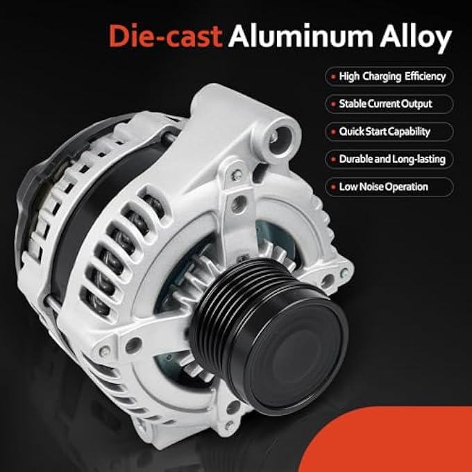 Grezuton Alternator Replacement for V6 3.6L Dodge Grand Caravan 2011-2020, Journey 2011-2019,Avenger 2011-2014,Ram C/V 2012-2015,Chrysler 200 2011-2014,Town & Country 11-16,Routan 2011-2014,11570 - Image 5