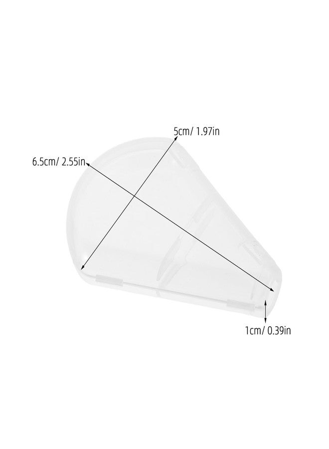 minkissy Makeup Brush Covers Protective Caps 10-Pack Fan Shaped Transparent Brush Dustproof Waterproof for Home and Travel Easy to Clean - Image 3
