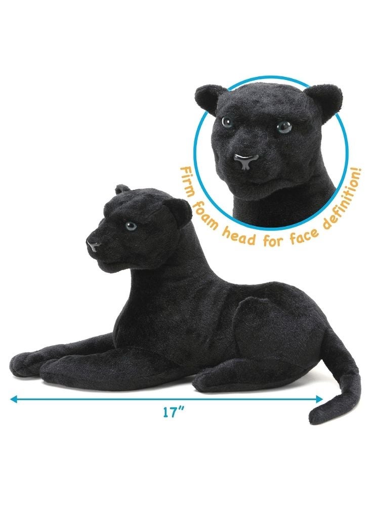 Premium Black Panther Plush Toy – Large Soft Stuffed Wild Cat Plush for Kids & Home Décor - Image 2