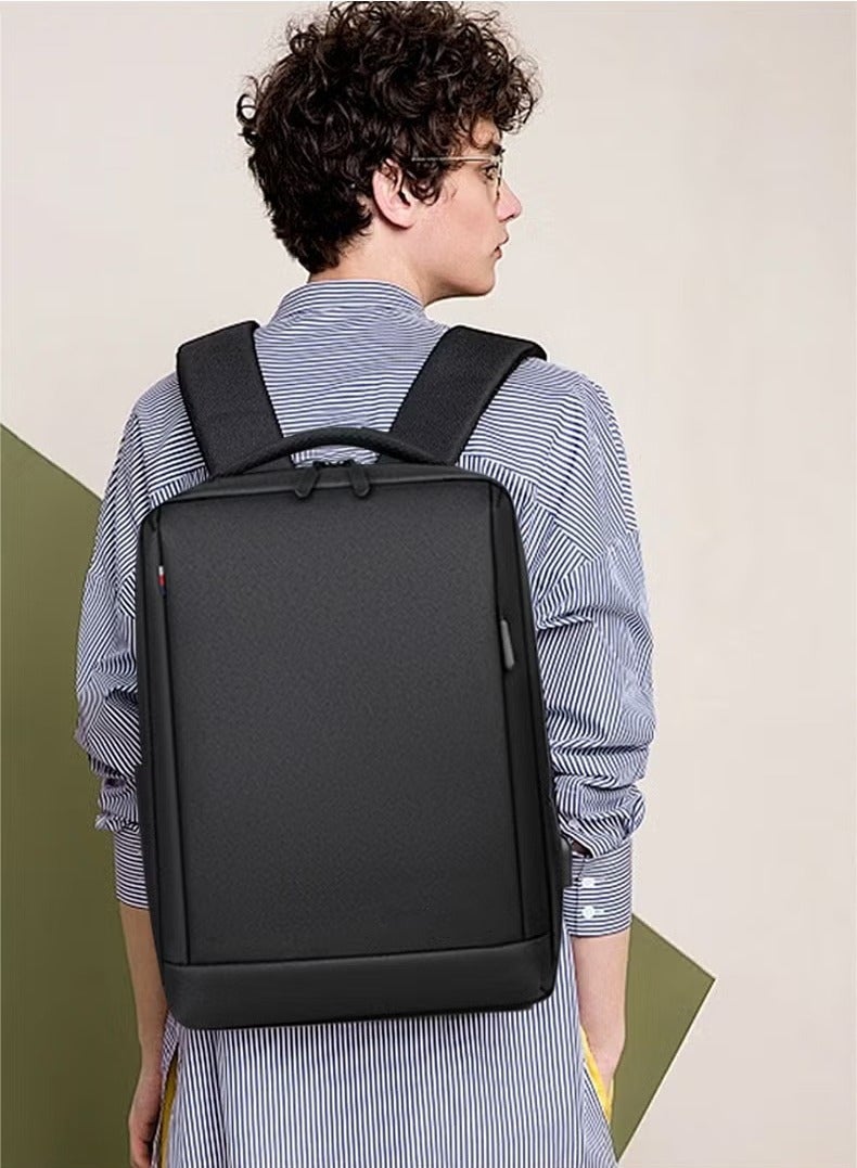 Canway Oxford Backpack Men's 15.6-inch Large Capacity Outdoor Travel Laptop Backpack Leisure Business Commuting Bag Waterproof Laptop Computer Bag for Daily Use Student Travel with USB Charge Port - Image 2