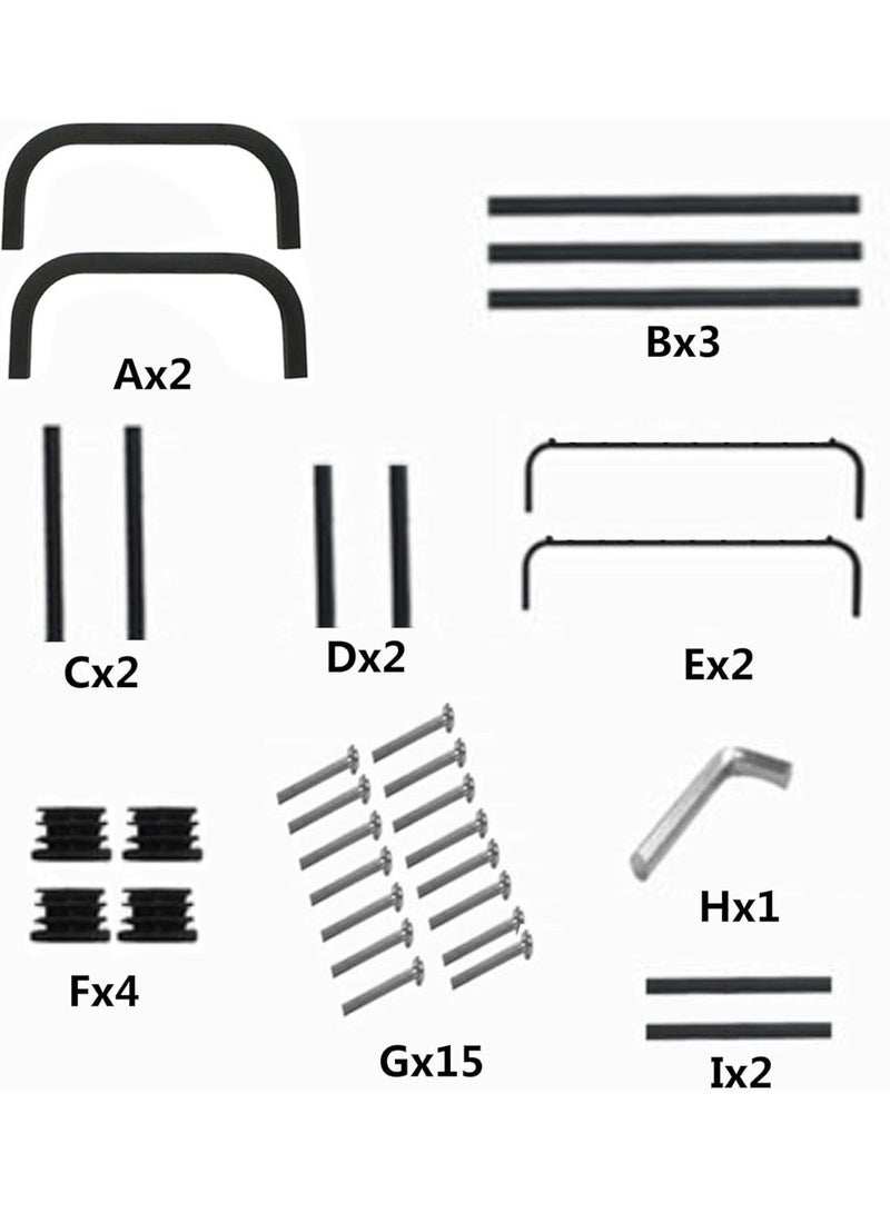 NAMA Double-layer metal clothes rack with a shelf for storing shoes and boxes – strong rust-resistant steel frame – side hooks – modern design for bedrooms and shops – can hold up to 45 kg and easy to assemble - Image 5