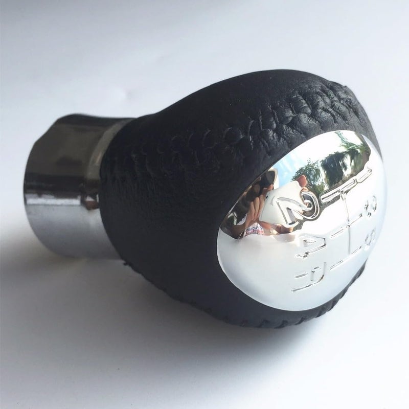 Wivplex 5 Speed Leather Chrome Gear Shift Knob for Mazda - Image 3
