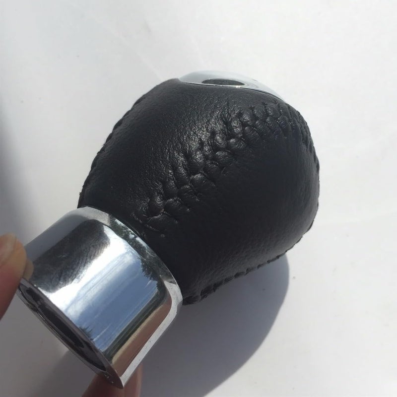 Wivplex 5 Speed Leather Chrome Gear Shift Knob for Mazda - Image 4