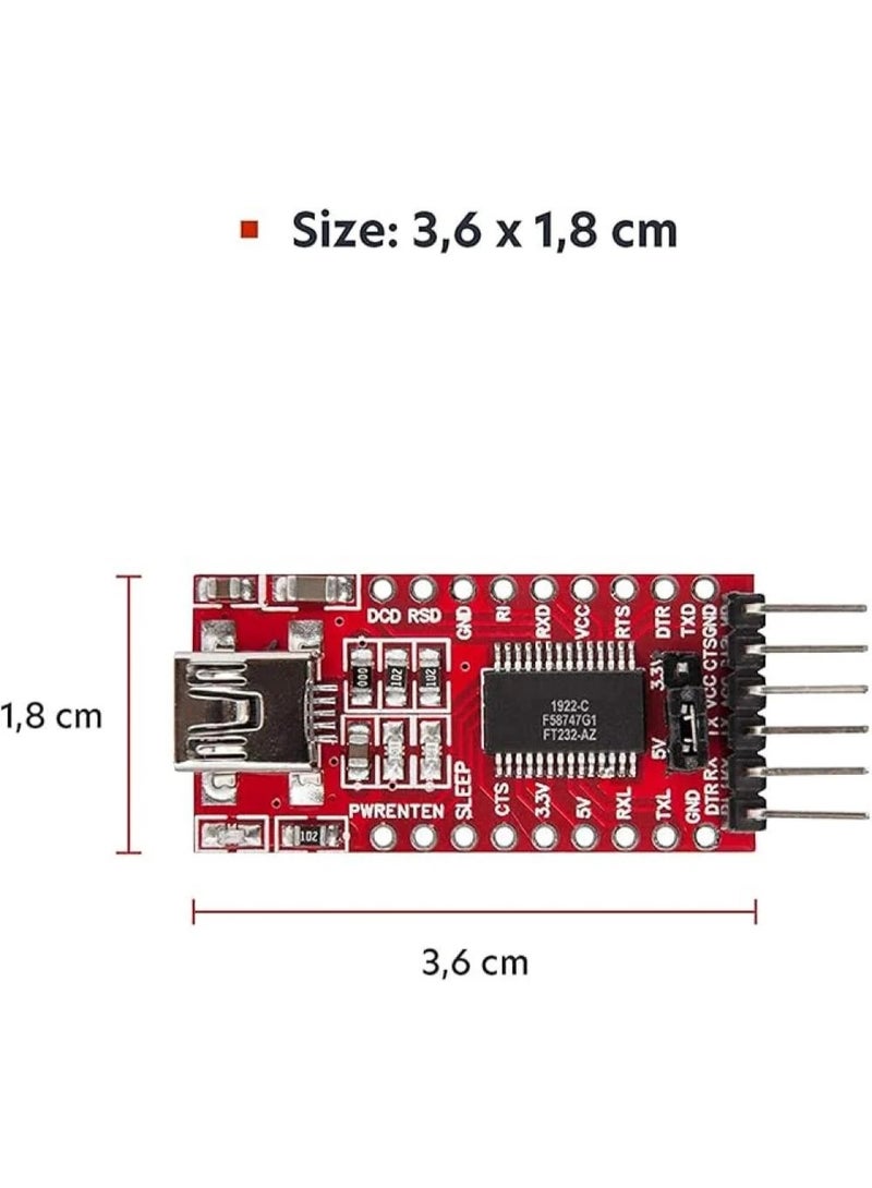 FT232RL Mini USB to TTL Serial Converter Adapter Module 3.3V/5.5V