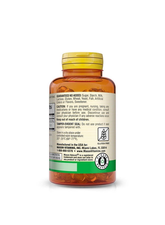 MASON NATURAL Vitamin A Beta Carotene 25,000 IU - Supports Healthy Vision, Cell Function & Immune Function, 100 Softgels - Image 3