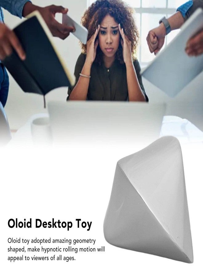 FLEXMAN Oloid Desk Toy, Geometry and Surface Properties, Stainless Steel, 5 cm x 8 cm x 5 cm, All Ages, Unisex - Image 2