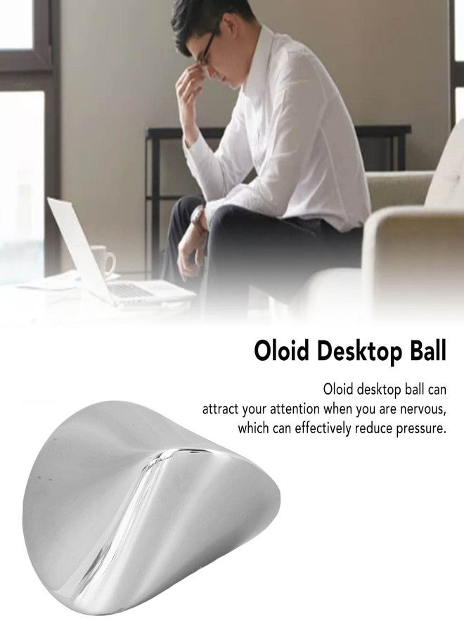 FLEXMAN Oloid Desk Toy, Geometry and Surface Properties, Stainless Steel, 5 cm x 8 cm x 5 cm, All Ages, Unisex - Image 4