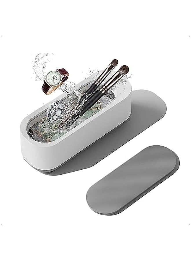 Ultrasonic Jewelry Cleaner, 250 ML Portable 45000Hz/s Professional Ultrasonic Cleaner Machine for Eye Glasses, Ring, Earring, Necklaces, Watch Strap, Makeup Brush  - Image 1