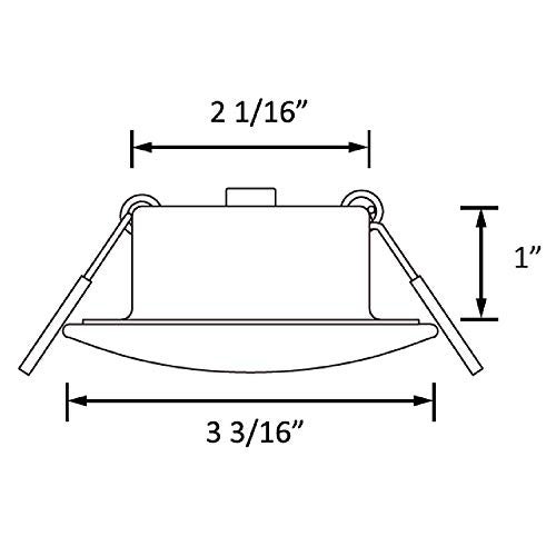 Facon 3 Inch LED RV Puck Light, DLFST3-008, Full Aluminum Recessed LED Ceiling Light, 12V Interior Light for RV Motor-Homes Camper Caravan Trailer Boat (Pack of 6) - Image 3