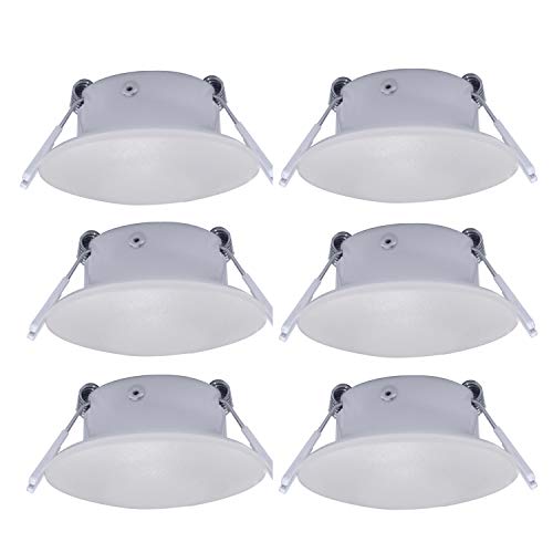Facon 3 Inch LED RV Puck Light, DLFST3-008, Full Aluminum Recessed LED Ceiling Light, 12V Interior Light for RV Motor-Homes Camper Caravan Trailer Boat (Pack of 6) - Image 1