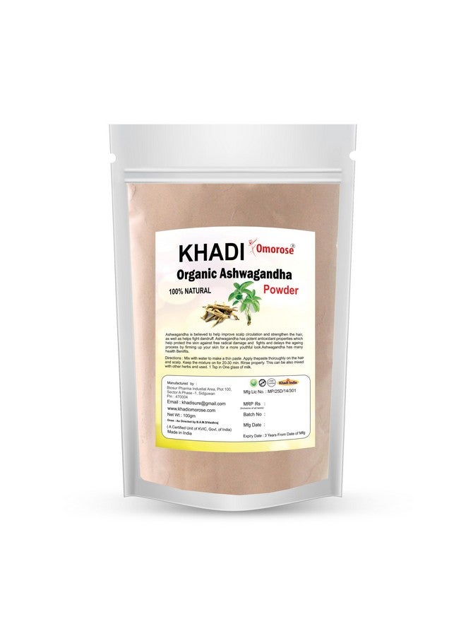 Khadi Omorose Ashwagandha Powder, 100 Gm - Image 1