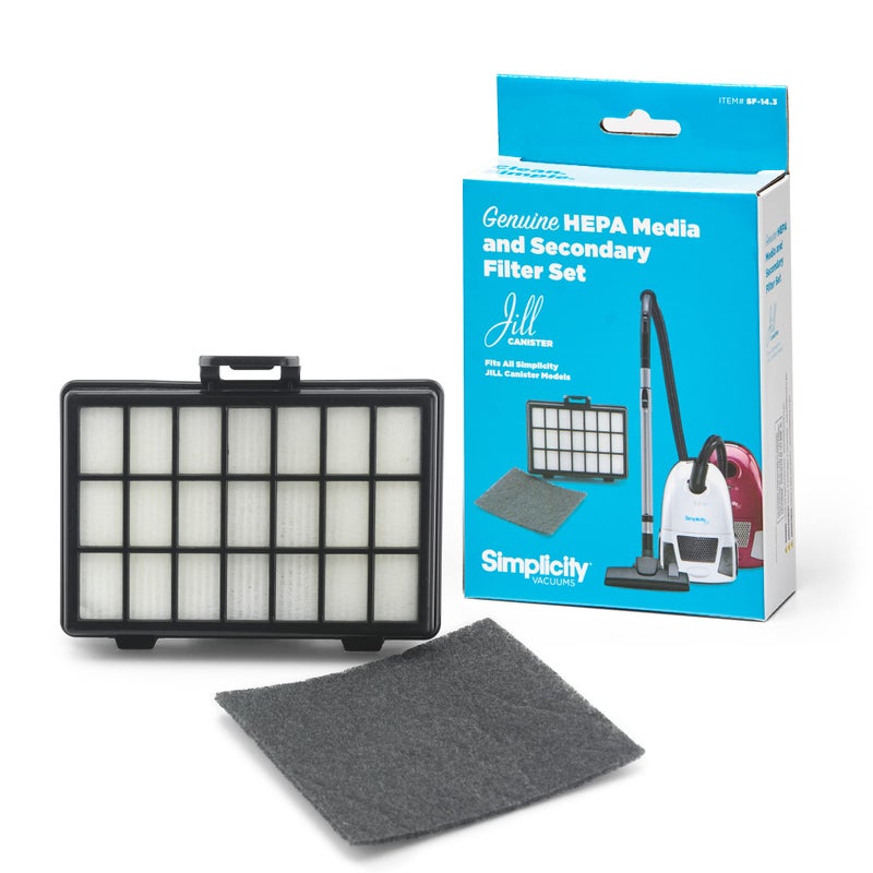 Simplicity Vacuums Simplicity Vacuums Genuine SFI43 Filter Set with HEPA Media for Jill Canister Vacuum Cleaner Jill Replacement Filter Only 