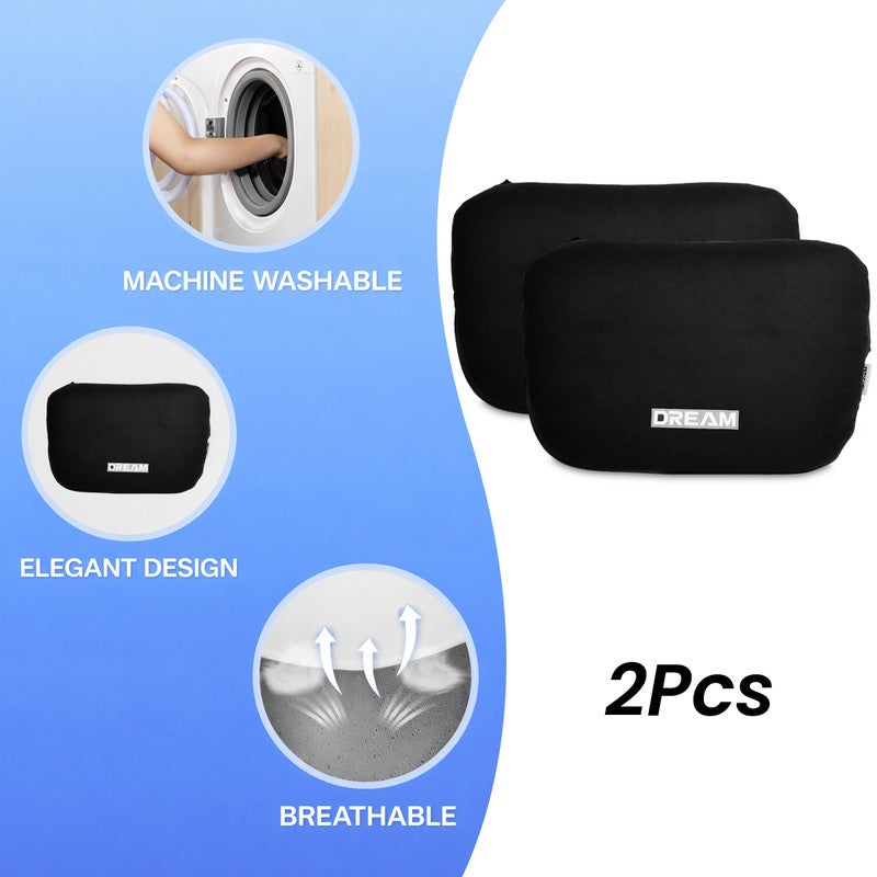 SPIDER Car Neck Pillow Headrest Cushion 2PCS Ergonomic Memory Foam Neck Support for Car Seat, Soft Breathable Head Neck Rest Pillow for Driving Travel Office Chair, Adjustable Strap Universal Fit Auto Seat Comfort Cushion - Image 5