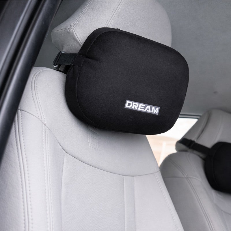 SPIDER Car Neck Pillow Headrest Cushion 2PCS Ergonomic Memory Foam Neck Support for Car Seat, Soft Breathable Head Neck Rest Pillow for Driving Travel Office Chair, Adjustable Strap Universal Fit Auto Seat Comfort Cushion - Image 3