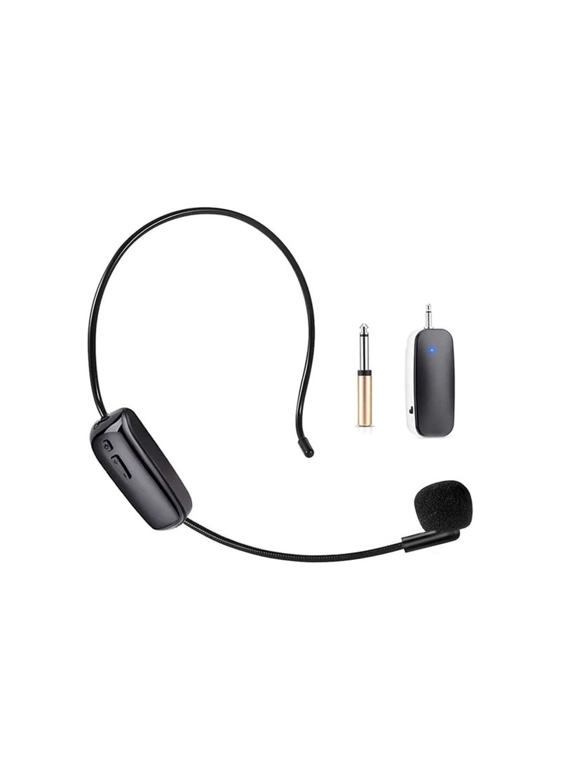 Bukela 2-in-1 Handheld UHF Wireless Microphone Headset, 165-foot range for subwoofer, stage speakers, teachers, tour guides, fitness instructors, by Making Tech, Hypercardioid, White  - Image 1