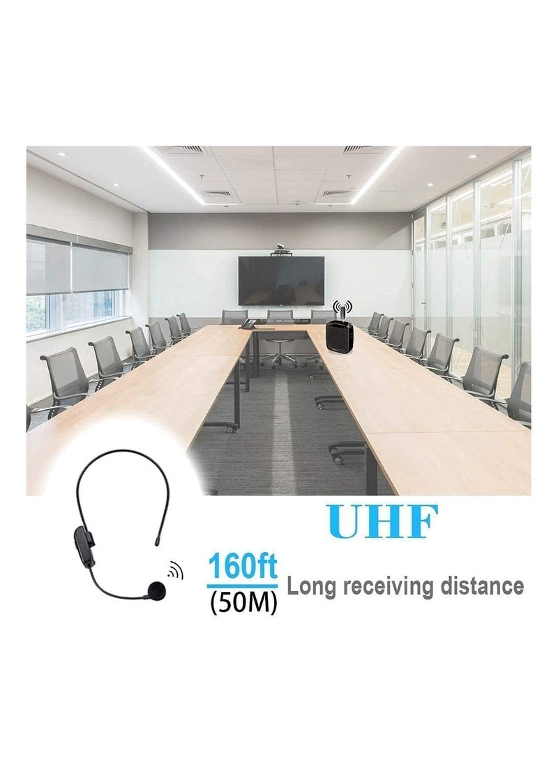 Bukela 2-in-1 Handheld UHF Wireless Microphone Headset, 165-foot range for subwoofer, stage speakers, teachers, tour guides, fitness instructors, by Making Tech, Hypercardioid, White  - Image 3