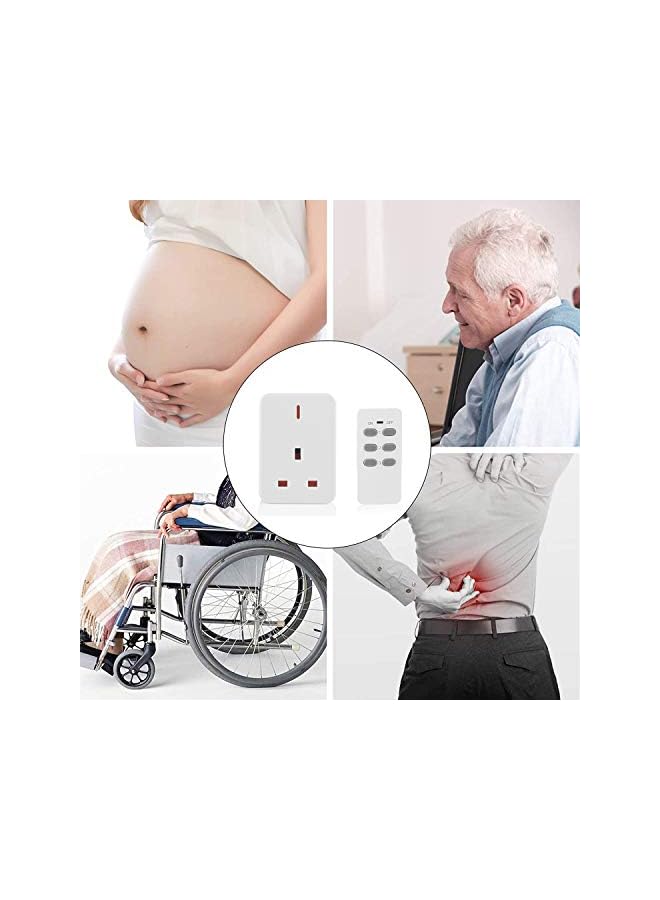 promass Remote Control Plug Socket, 13A/3000W Heavy Duty Wireless Light Switch, 30m/100ft Long Range, Programmable, CE and RoHS Listed, 1 Pack Socket and 1 Remote - Image 5