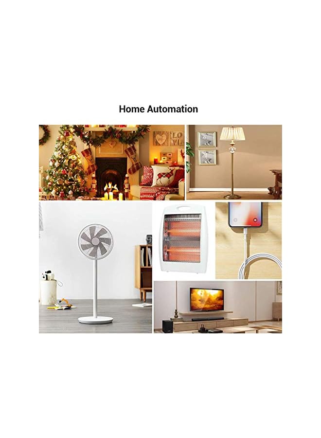 promass Remote Control Plug Socket, 13A/3000W Heavy Duty Wireless Light Switch, 30m/100ft Long Range, Programmable, CE and RoHS Listed, 1 Pack Socket and 1 Remote - Image 4