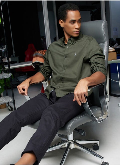 Thomas Scott Classic Spread Collar Cotton Shirt