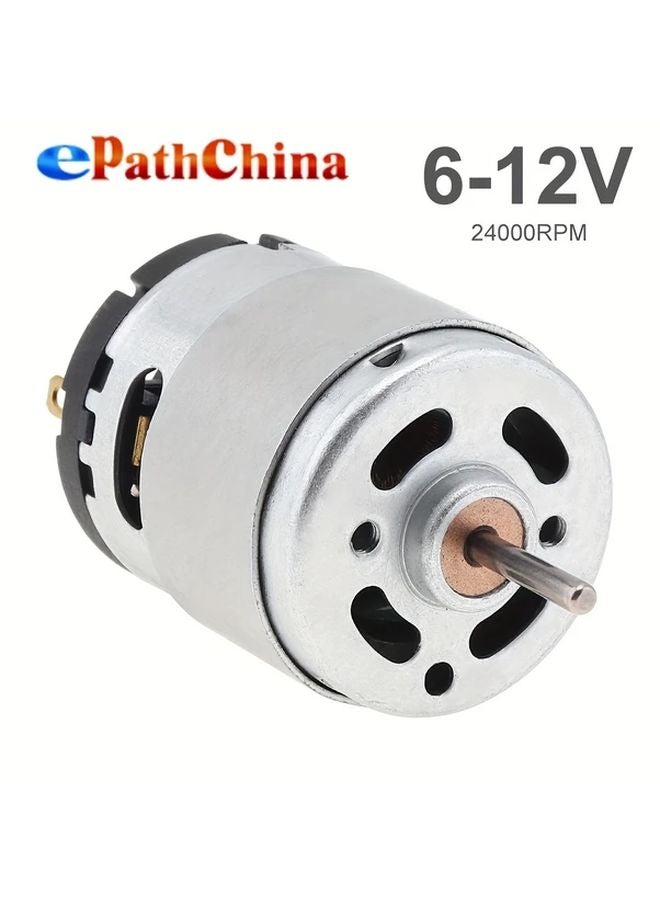 Metal 5pcs High Speed DC Motor 6 12V 24000 RPM Brushed Motor for DIY Toys Fans Hair Dryers - Image 2