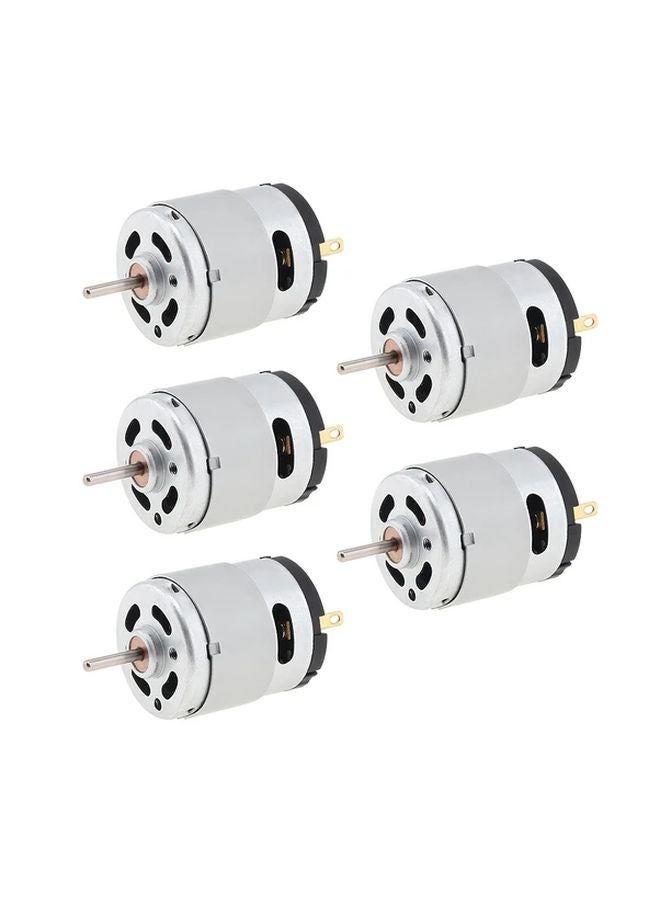 Metal 5pcs High Speed DC Motor 6 12V 24000 RPM Brushed Motor for DIY Toys Fans Hair Dryers - Image 1