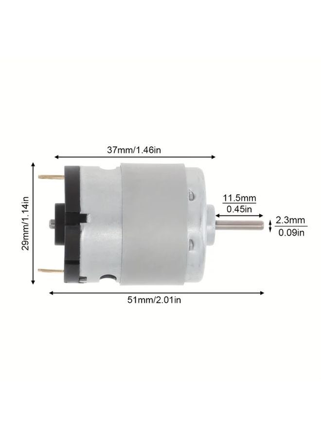 Metal 5pcs High Speed DC Motor 6 12V 24000 RPM Brushed Motor for DIY Toys Fans Hair Dryers - Image 3