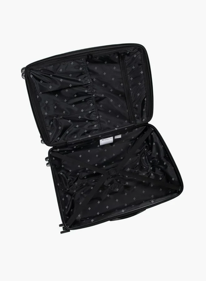 It BLACK Textured Hardcase Luggage Trolley With Retractable Handle  | Best Price UAE
