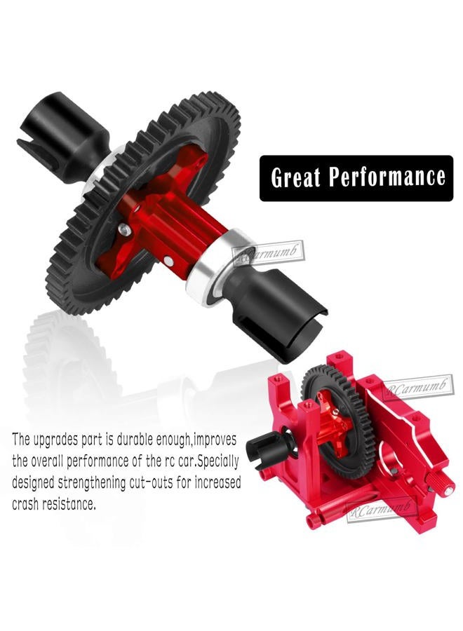 Rcarmumb RC Center Differential Mount & Cover & Motor Mount & 50T Diff Gear Slipper Upgrades Part for Arrma 1/8 Karton 6S,Typhon 6S,Outcast 6S,Talion 6S,Red - Image 4