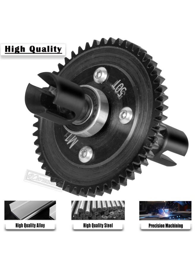 Rcarmumb RC Center Differential Mount & Cover & Motor Mount & 50T Diff Gear Slipper Upgrades Part for Arrma 1/8 Karton 6S,Typhon 6S,Outcast 6S,Talion 6S,Red - Image 5