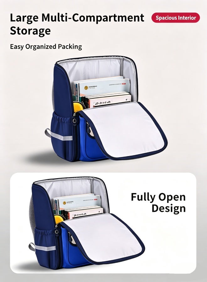 Kids Primary School Backpack 6-10 Years Grades 1-4 – Large Capacity Spine-Protective Waterproof Wear-Resistant Breathable Reflective Outing School Supplies - Image 3
