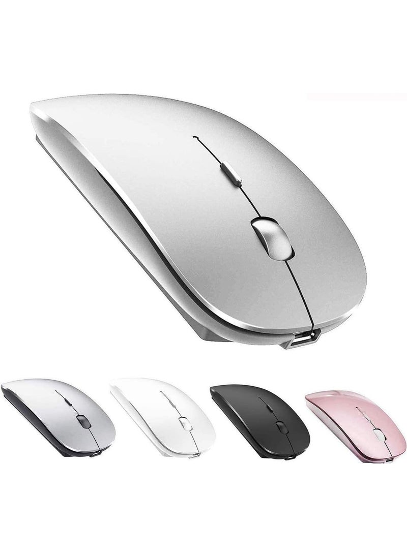 Ata Elektronik - Ata Electronic Slim Wireless Mouse Mouse Wireless Mouse 4 Key Color Silent Rechargeable DPI Control - Image 1