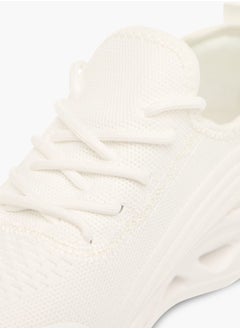 Celeste Women's Mesh Textured Sneakers with Lace-Up Closure  - Image 4