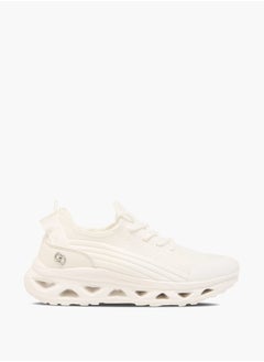 Celeste Women's Mesh Textured Sneakers with Lace-Up Closure  - Image 3