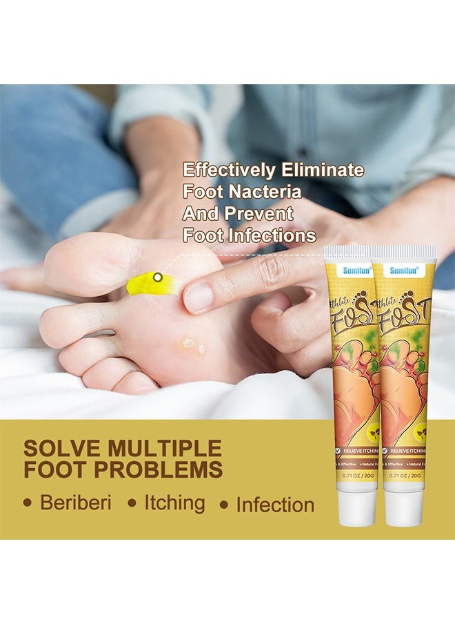 Sumifun - Athlete Foot Relieve Itching, Antibacterial Cream, Safe Mild Anti-Itch Ointment, for Burning, Athlete's Foot, Foot Sweat, Itching 20g - Image 1