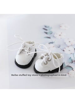 Generic Generation One And Two Rab Cloth Pendant Clothes Labubu Blind Box Keychain Vinyl Doll Sweater Suit Fisherman Hat Shoes-Specifications:Suitable For Pendant First Generation And Second Generation-Color:White Lace Leather Shoes  - Image 1