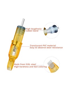 IOLITE 10- Pieces Tattoo Cartridge Needles, Pen SPMU Machine M6 Disposable Universal - 1207RM  - Image 3
