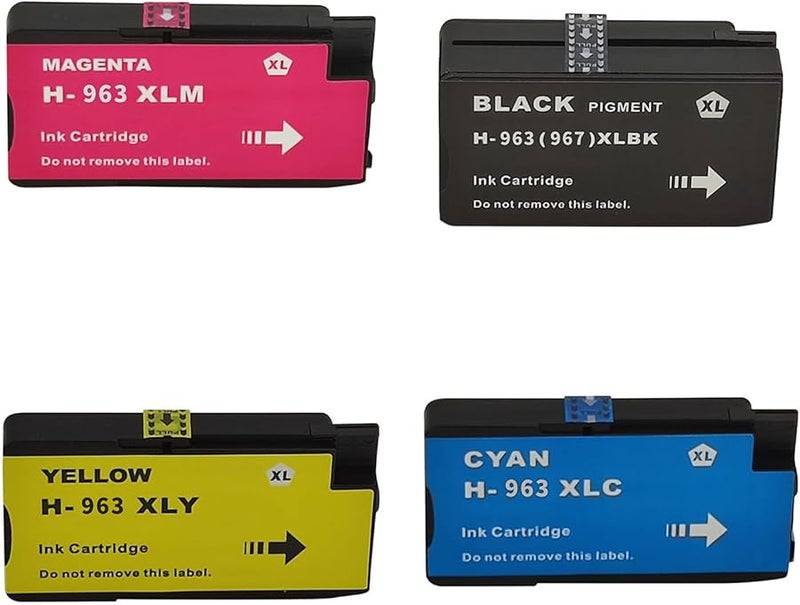 High Yields Yellow 963XL Multipack Ink Cartridge Replacement for 9010 9012 9020 9022 Printers - Image 4