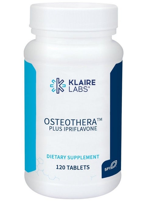 Osteothera Plus Ipriflavone Tablets Hypoallergenic & Multifactorial Calcium Complex & Isoflavone Derivative Bone Support Formula With Vitamin K D3 Magnesium & Boron (120 Tablets)