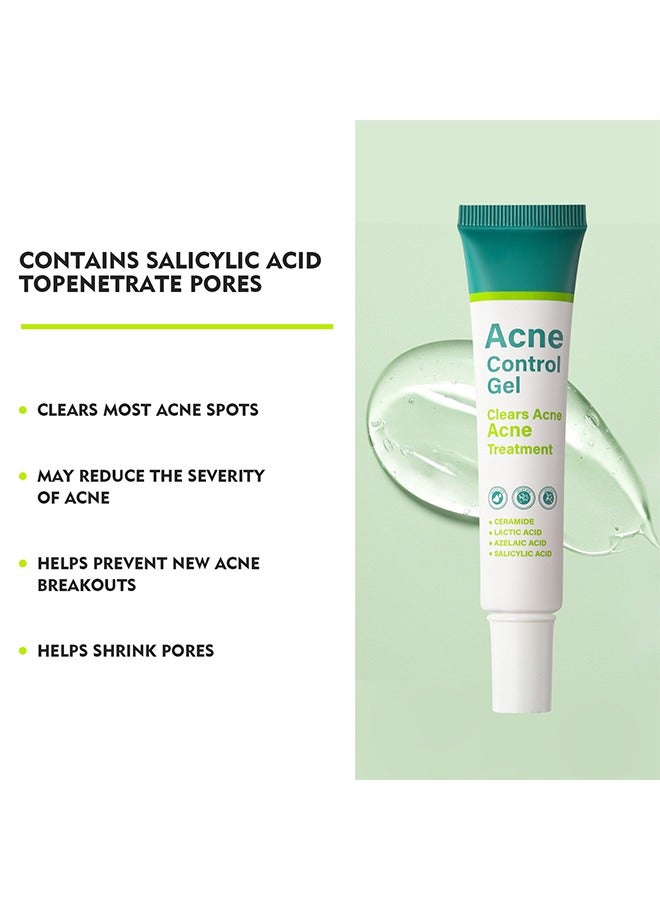 MOOYAM Acne Control Gel，Clears Acne, Acne Treatment Cream,Acne Spot Treatment gel,Clear Acne Spot Treatment Gel,Pimple Cream for Acne Prone Skin Care,Acne Control Gel,Salicylic Acid Acne Treatment Gel,Clear Breakouts, 30g  - Image 4