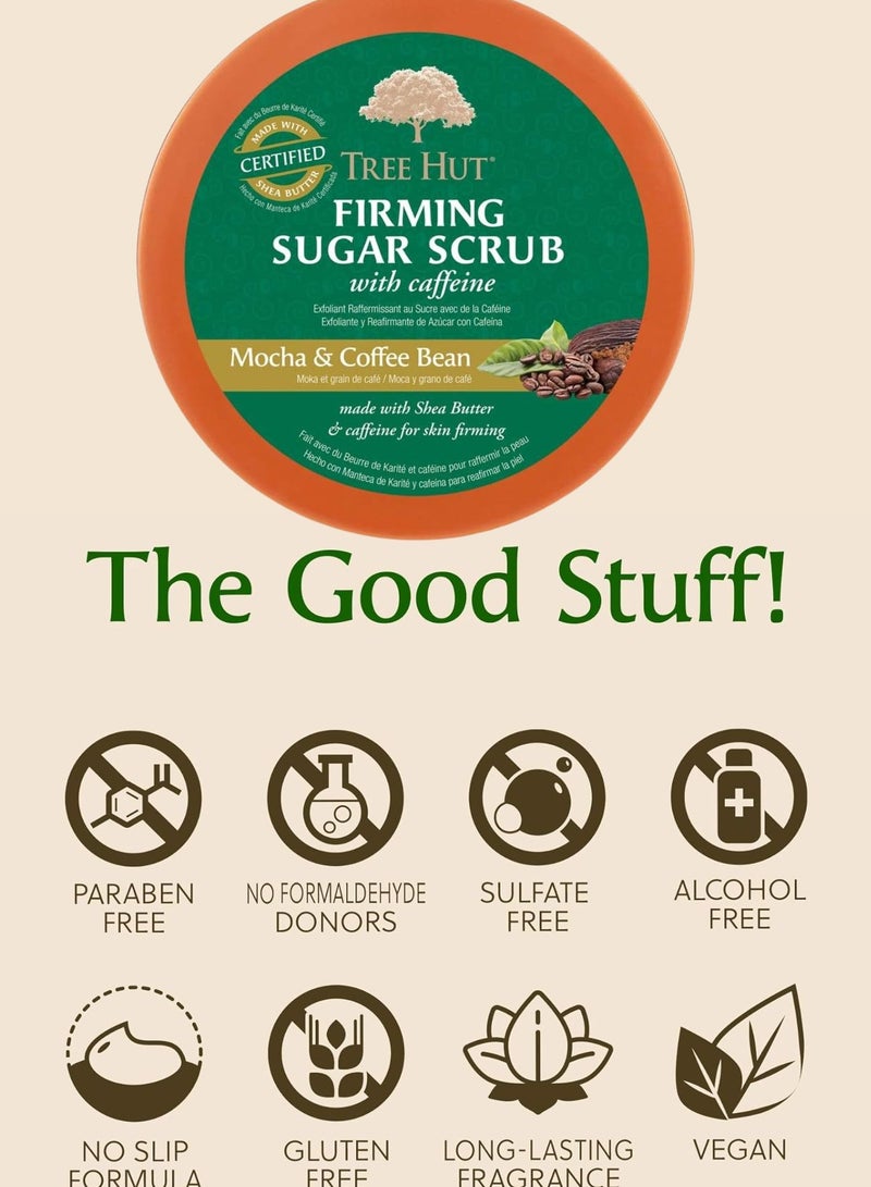 Tree Hut Firming Sugar Scrub with Caffeine Mocha & Coffee Bean 510g - Image 2