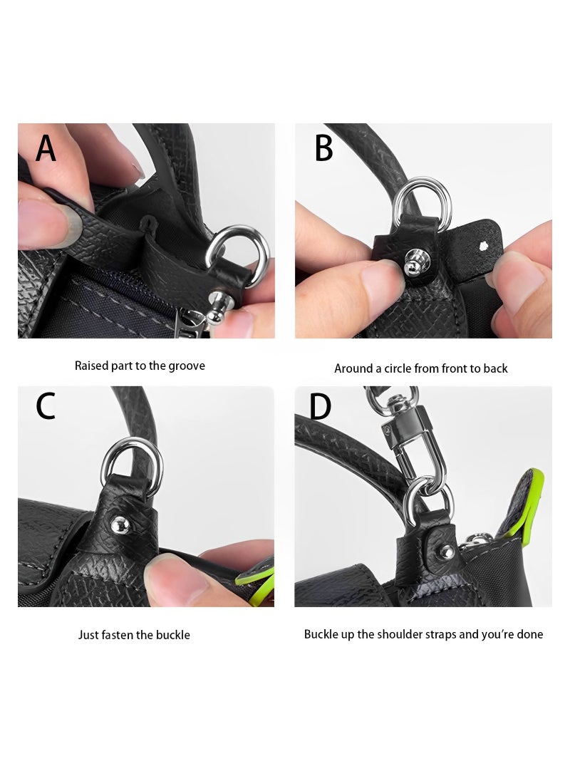 Skycare - Skycare Genuine Leather Purse Straps - Adjustable Shoulder Strap for Longchamp Mini Bags - Image 1